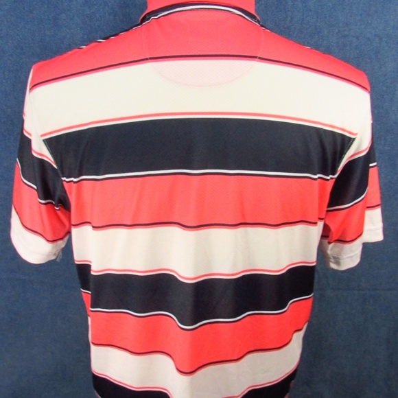 Pro Tour Mens Golf Polo Shirt Sz S Pink White Blue - Picture 4 of 7